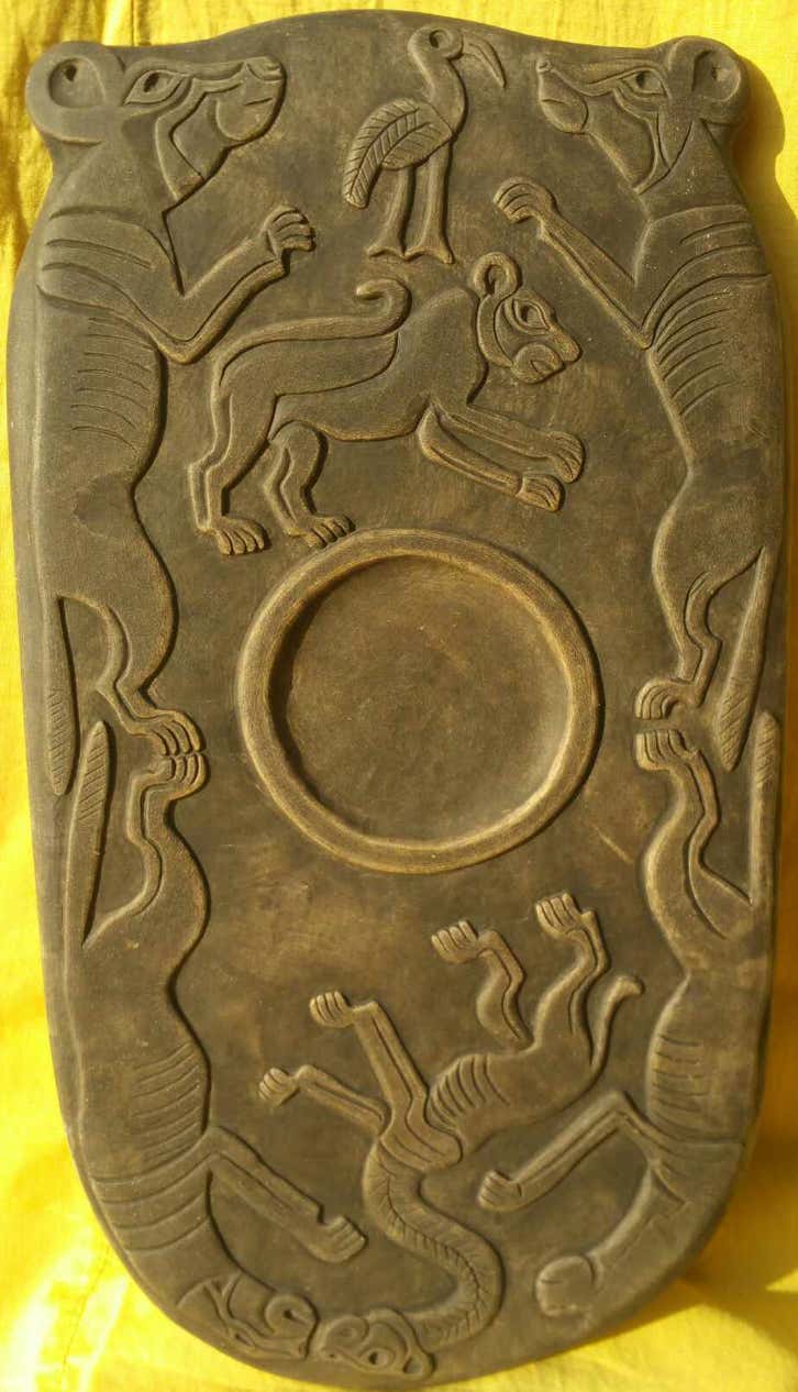 4 Hunde Palette, Prädynastisch, Replik, Altes Ägypten