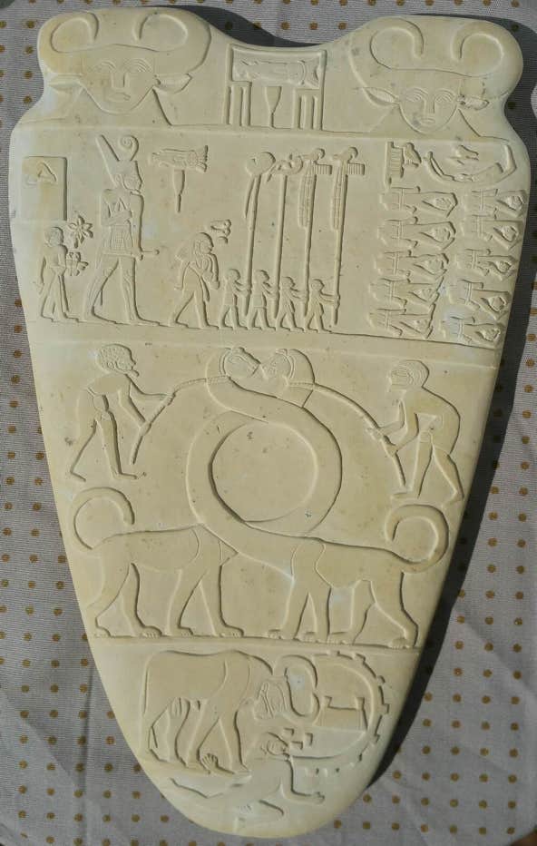 Palette des Narmer, Replik, Prädynastisch